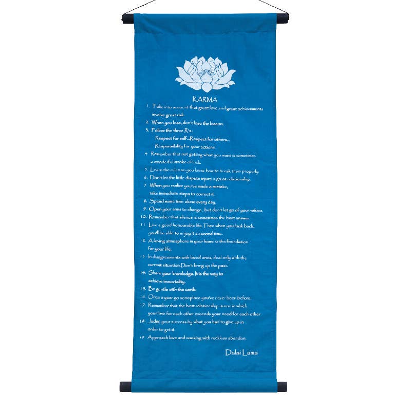 Karma Banner Turquoise Color