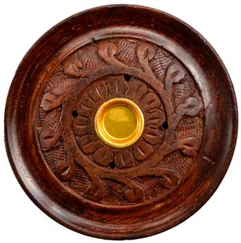 3 3-4" Wood Carved Stick- Cone Burner