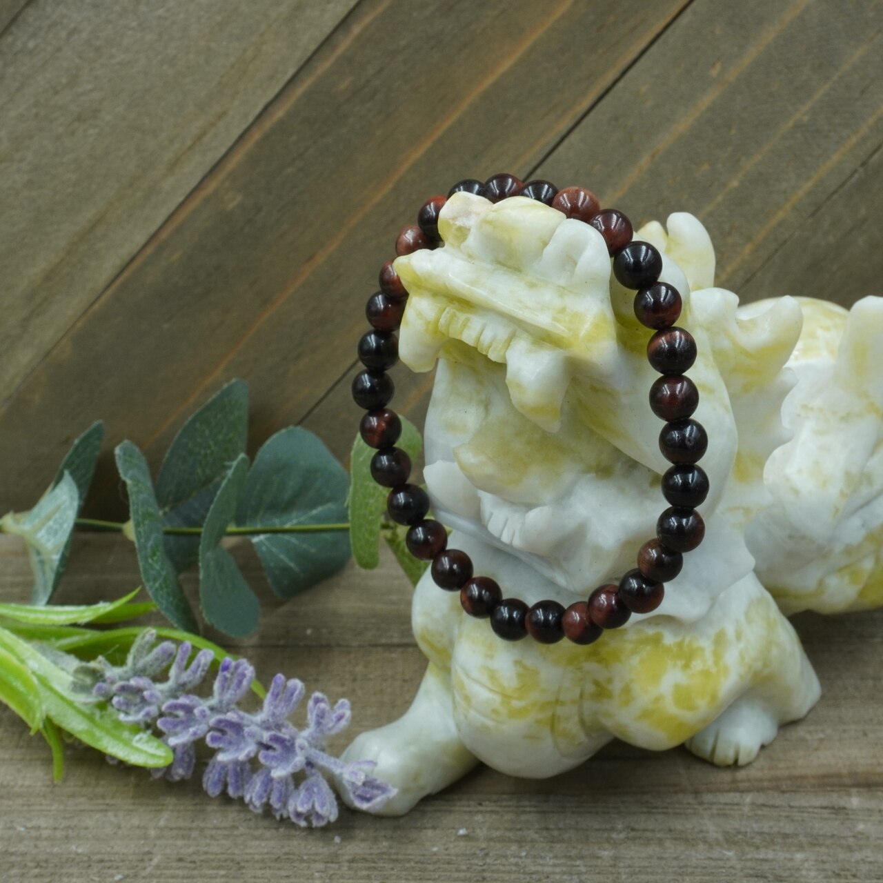 Red Tigers Eye Bracelet - 6mm