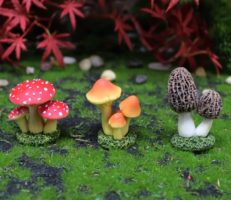 Mini Mushrooms for Fairy Gardens