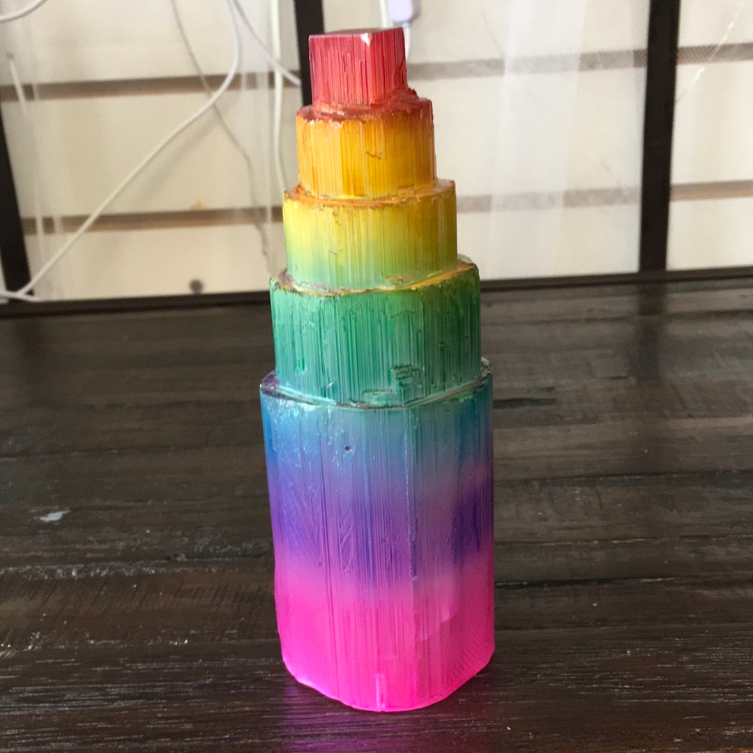 Rainbow Selenite Towers