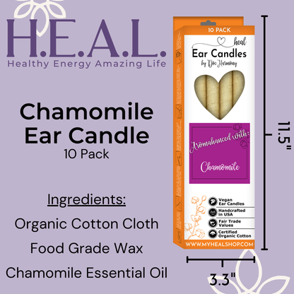 Chamomile Harmony's Ear Candles: 2-Pack