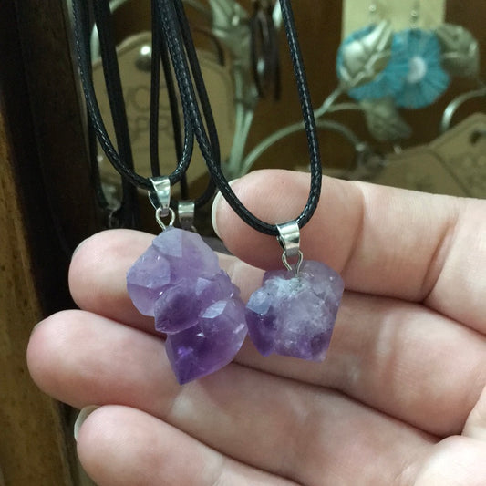 Amethyst Teeth Necklace