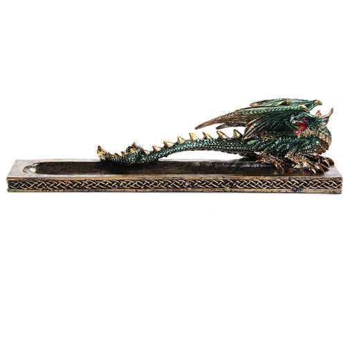 Incense Holder Green Dragon