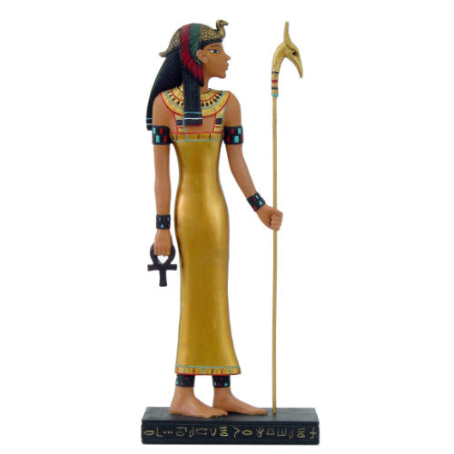 Isis with Staff Statue (4 1/4" x 1 3/4" x 10")