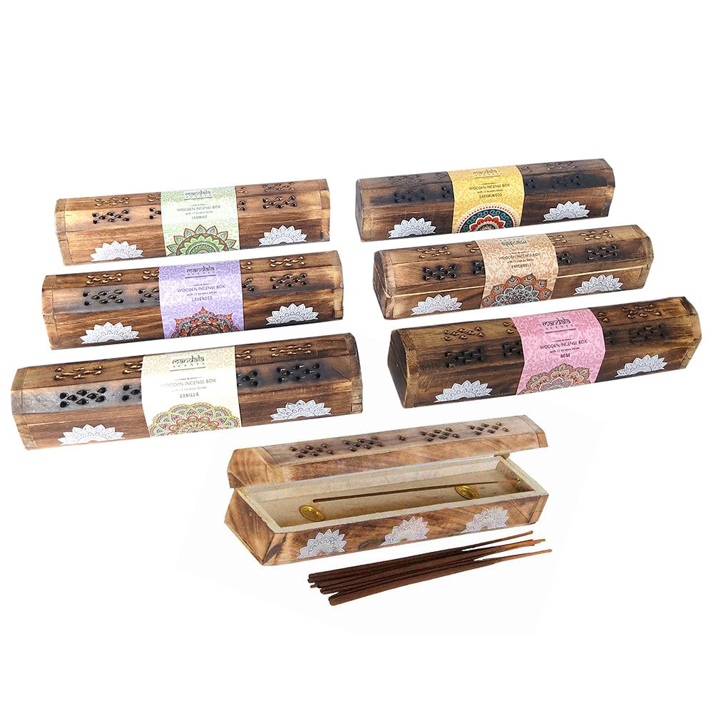 MANDALA INCENSE WOODEN BOX GIFT SET