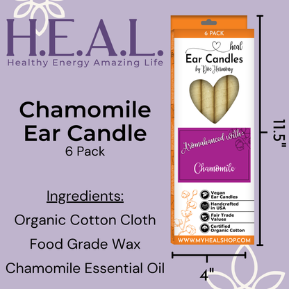 Chamomile Harmony's Ear Candles: 2-Pack