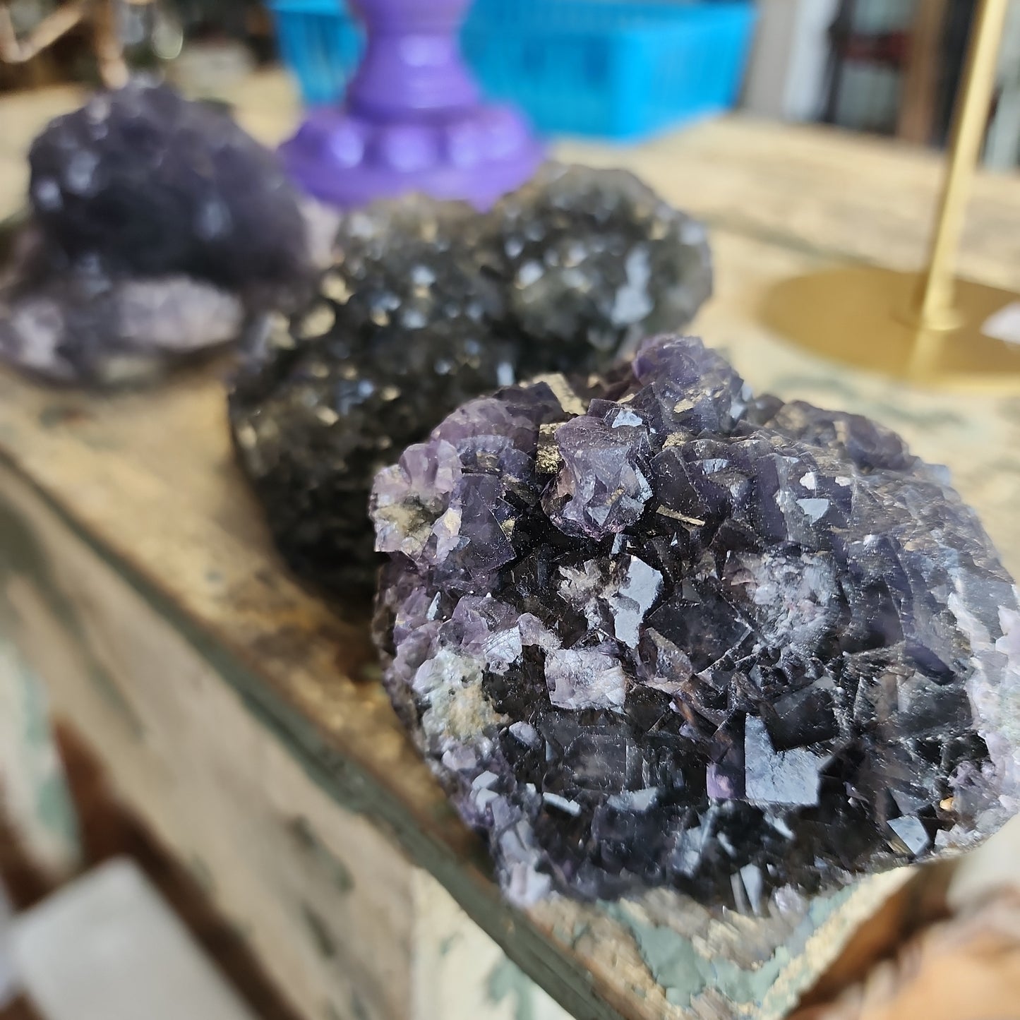 Black Fluorite Specimens