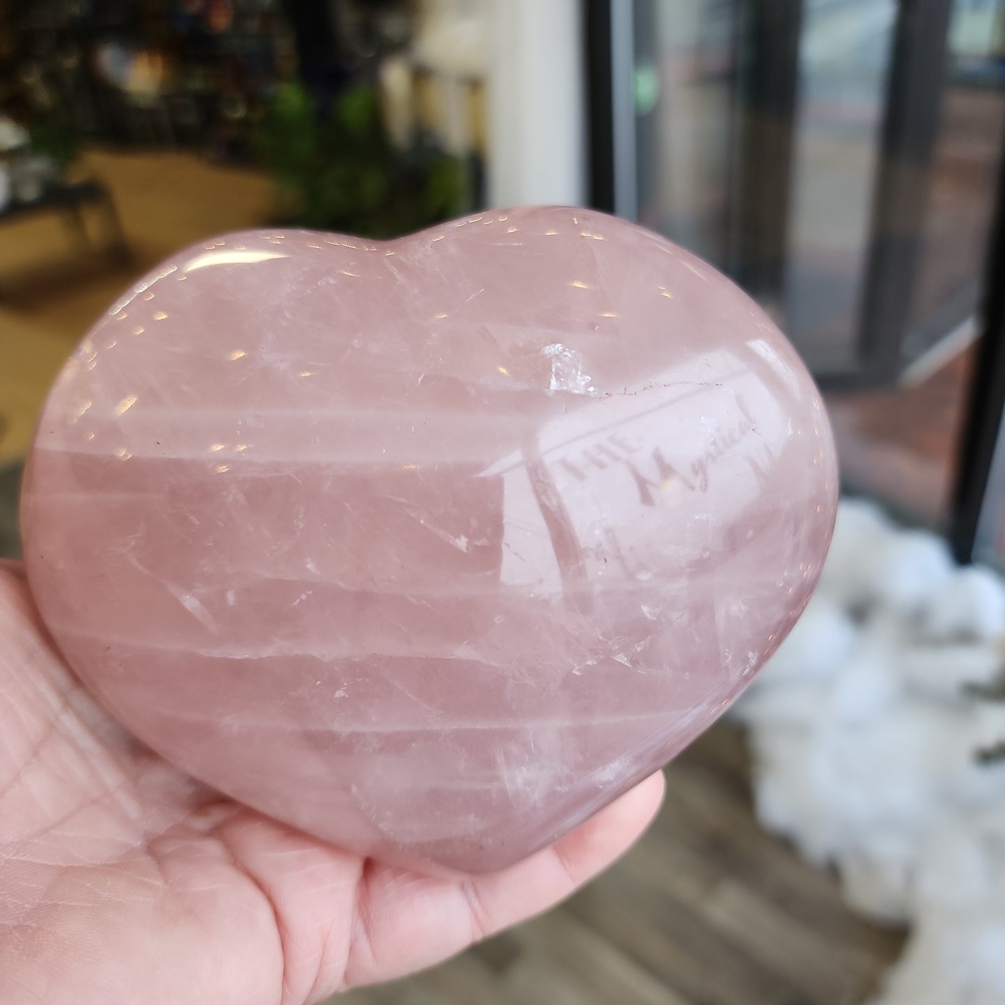 Rose Quartz Palm Hearts -  Assorted Sizes