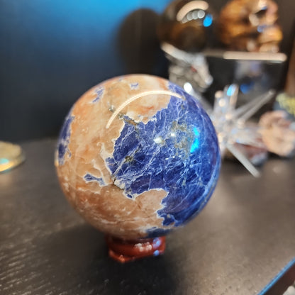 Sunset Sodalite - Sunstone & Sodalite Spheres