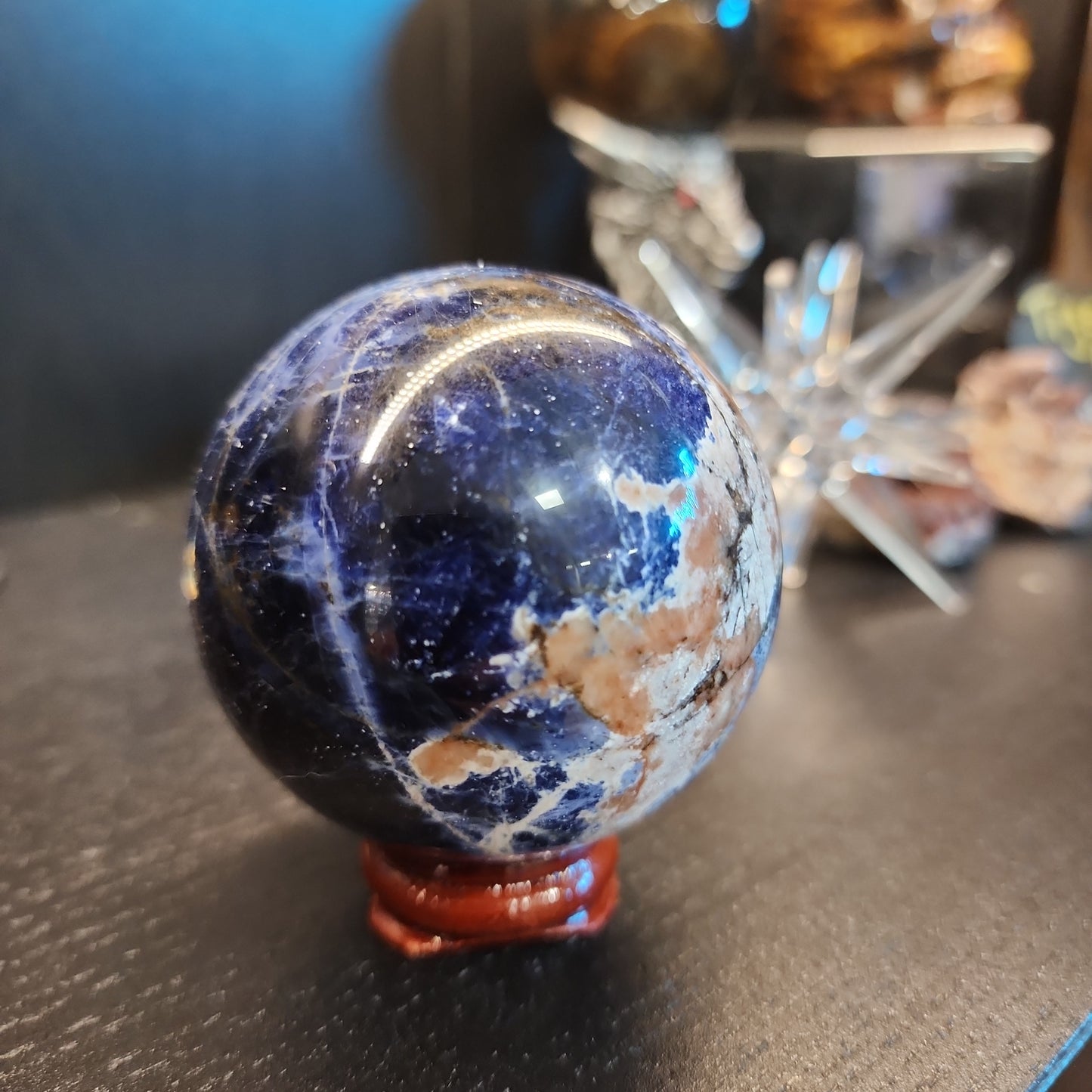 Sunset Sodalite - Sunstone & Sodalite Spheres