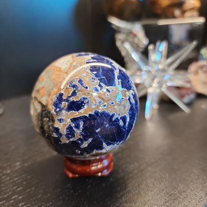 Sunset Sodalite - Sunstone & Sodalite Spheres