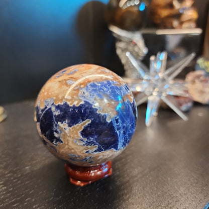 Sunset Sodalite - Sunstone & Sodalite Spheres