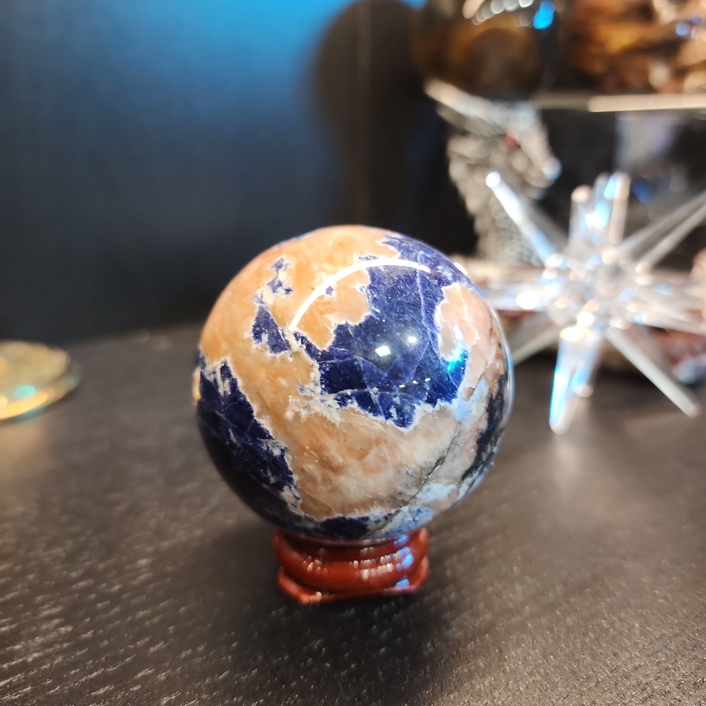 Sunset Sodalite - Sunstone & Sodalite Spheres