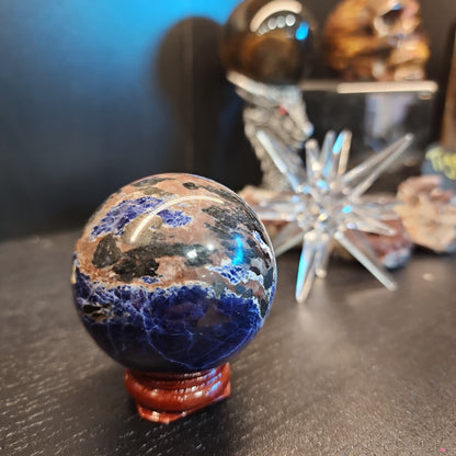 Sunset Sodalite - Sunstone & Sodalite Spheres