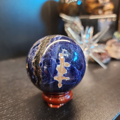 Sunset Sodalite - Sunstone & Sodalite Spheres