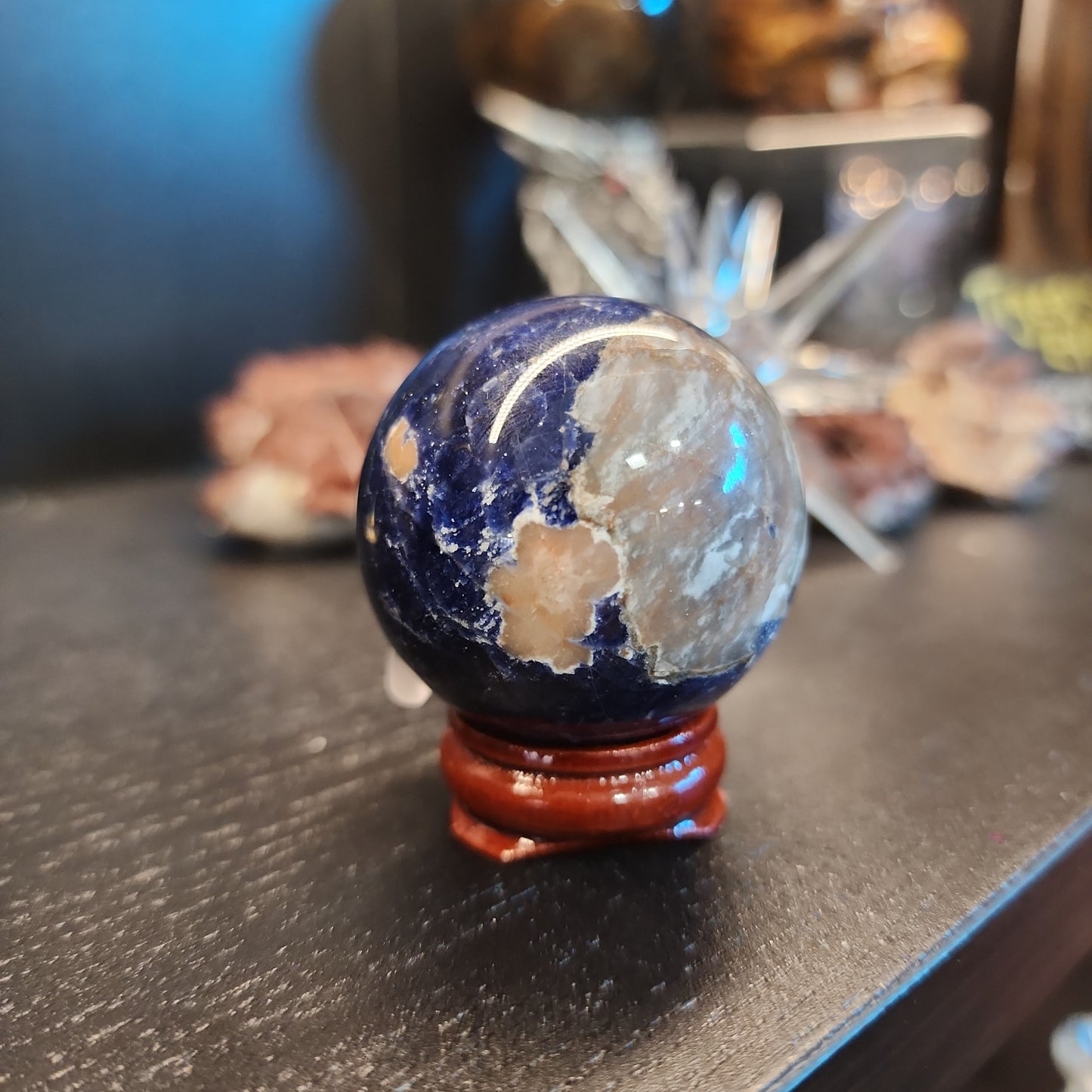 Sunset Sodalite - Sunstone & Sodalite Spheres