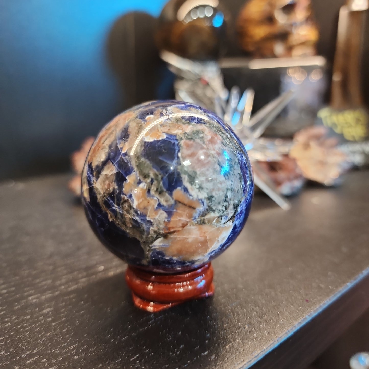 Sunset Sodalite - Sunstone & Sodalite Spheres