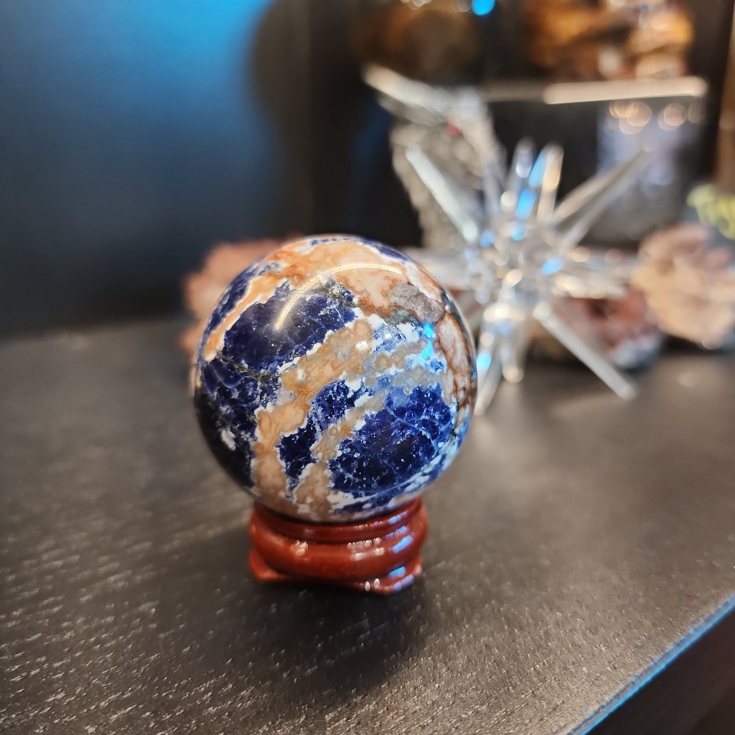 Sunset Sodalite - Sunstone & Sodalite Spheres