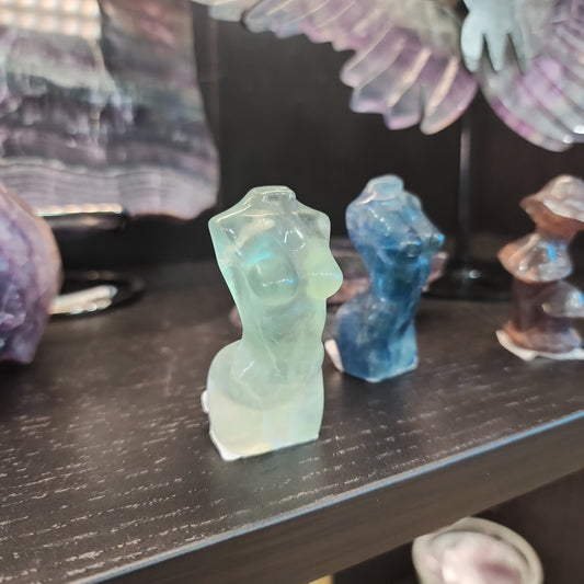 Fluorite Lady Body Carving