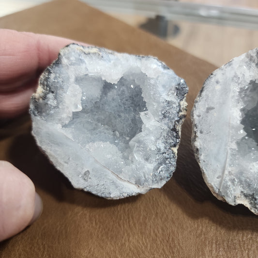 Light Blue Quartz Gemy Geodes