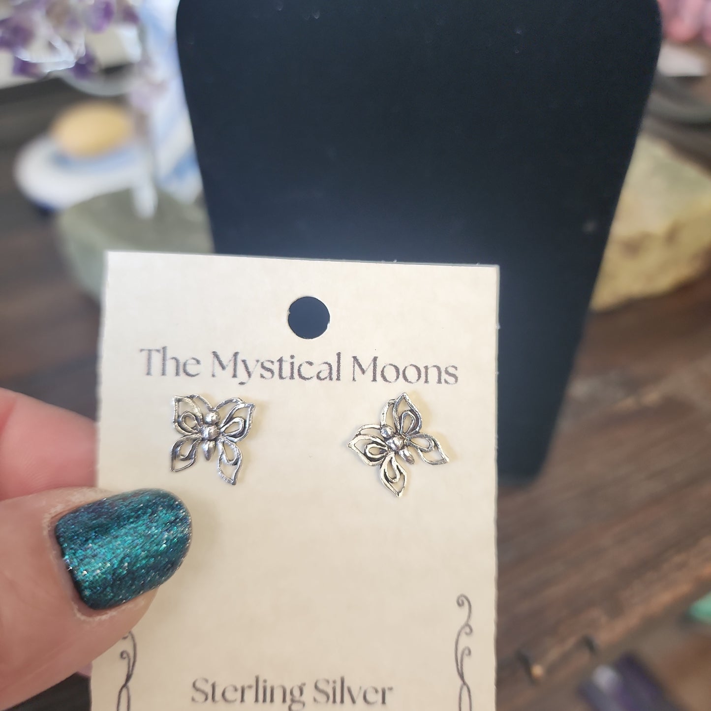 Butterfly Sterling Silver Earrings