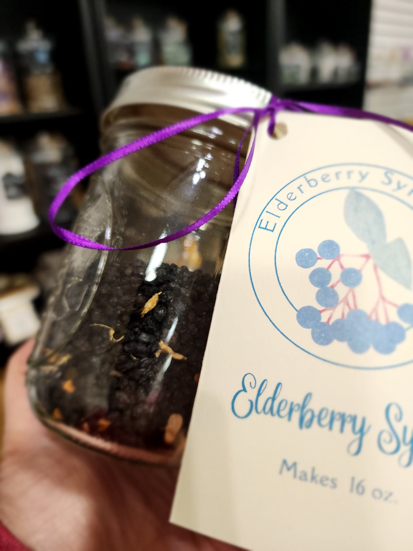 DIY Elderberry Syrup Kit makes 16oz.