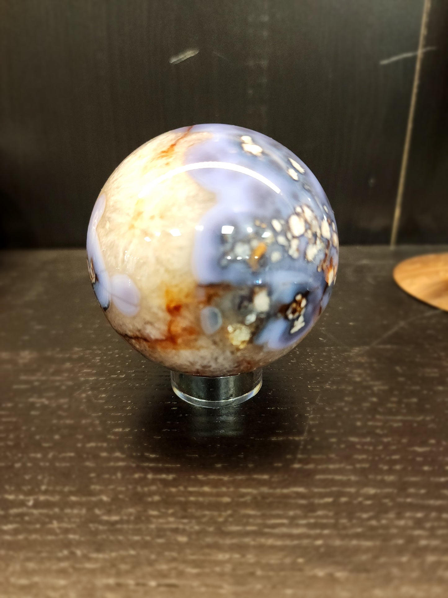 Lavender Cherry Blossom Agate Spheres