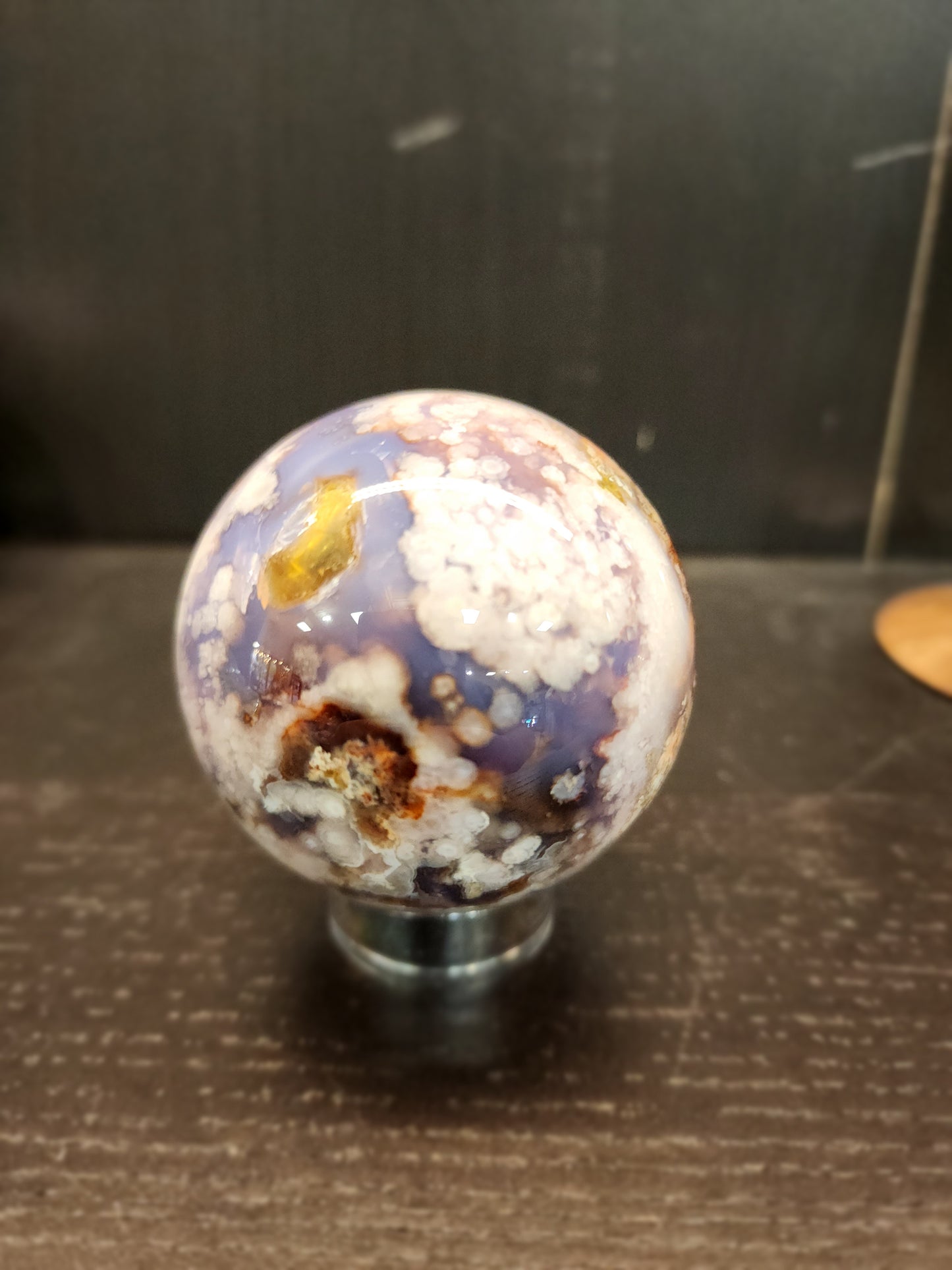 Lavender Cherry Blossom Agate Spheres