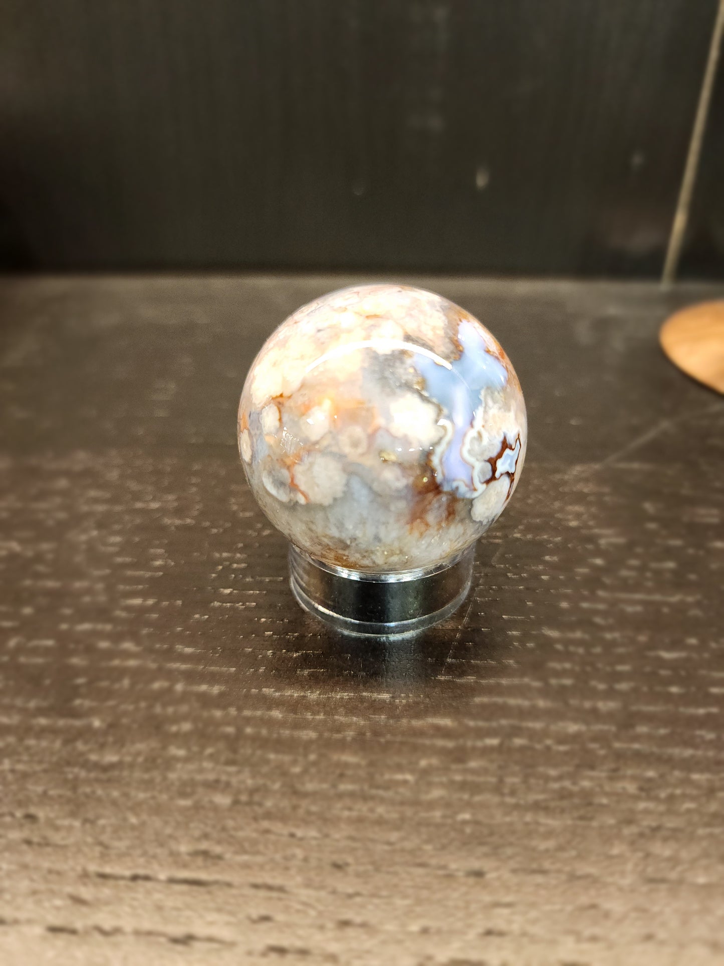 Lavender Cherry Blossom Agate Spheres