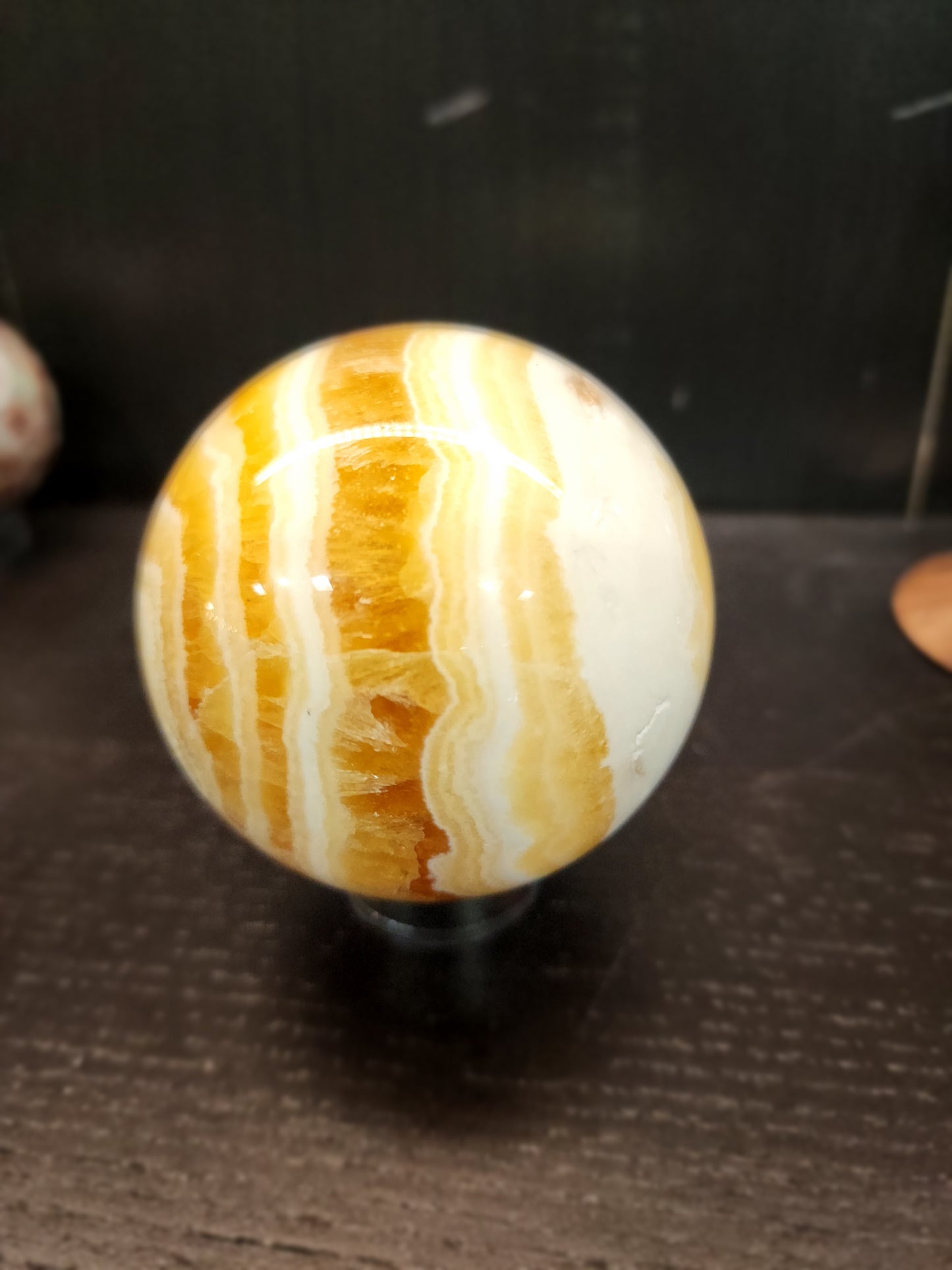 Orange Calcite Spheres