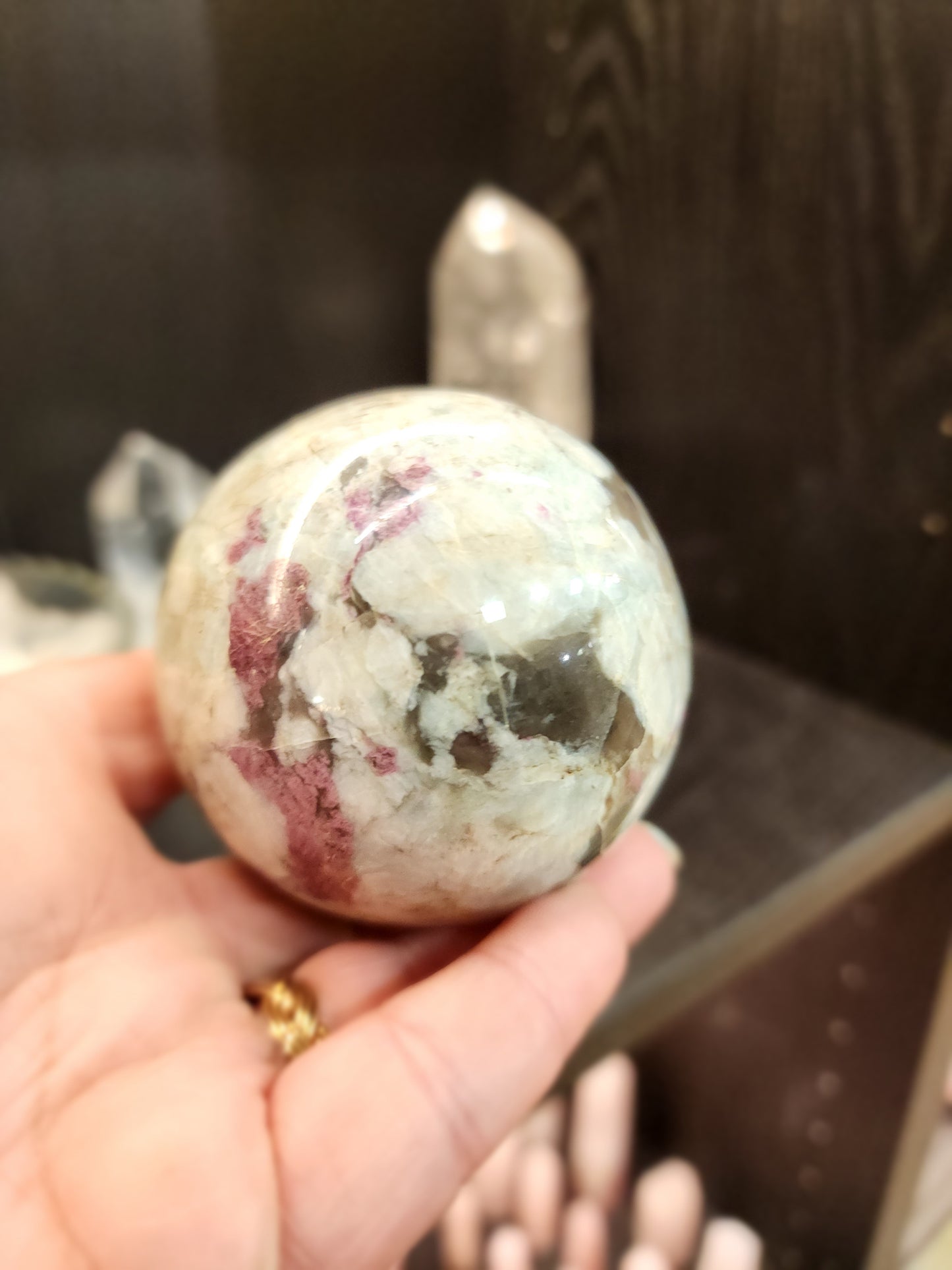 Pink Tourmaline Spheres - Harmonizing Energy Crystals