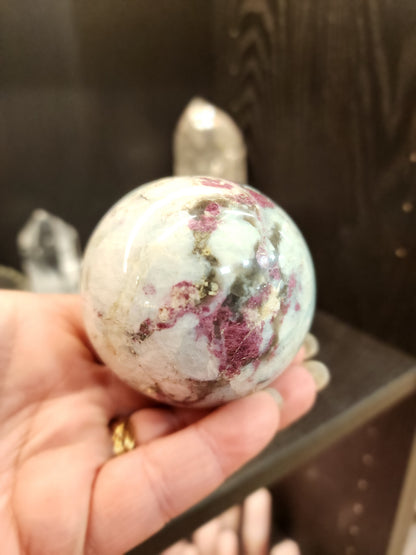 Pink Tourmaline Spheres - Harmonizing Energy Crystals