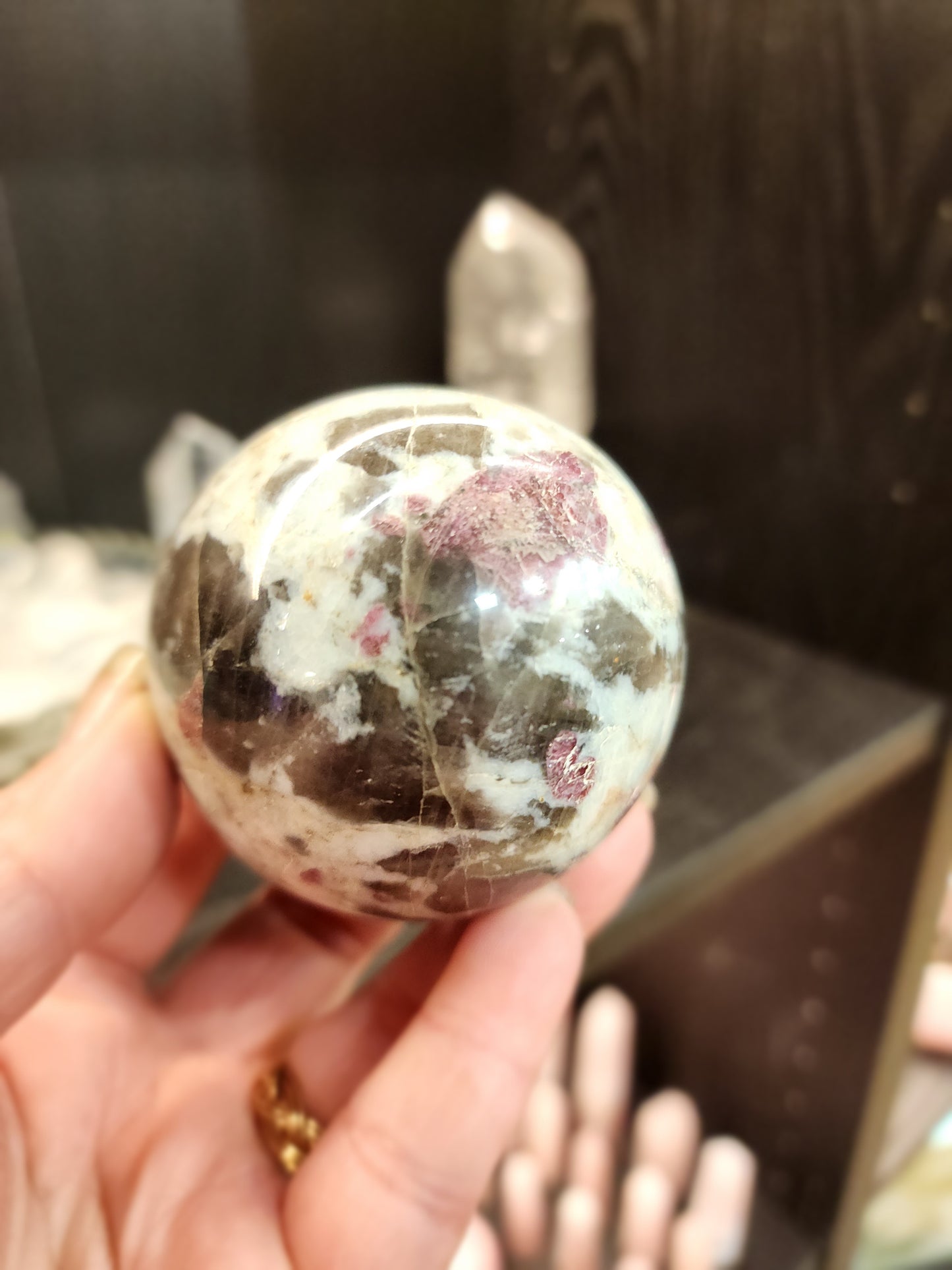 Pink Tourmaline Spheres - Harmonizing Energy Crystals