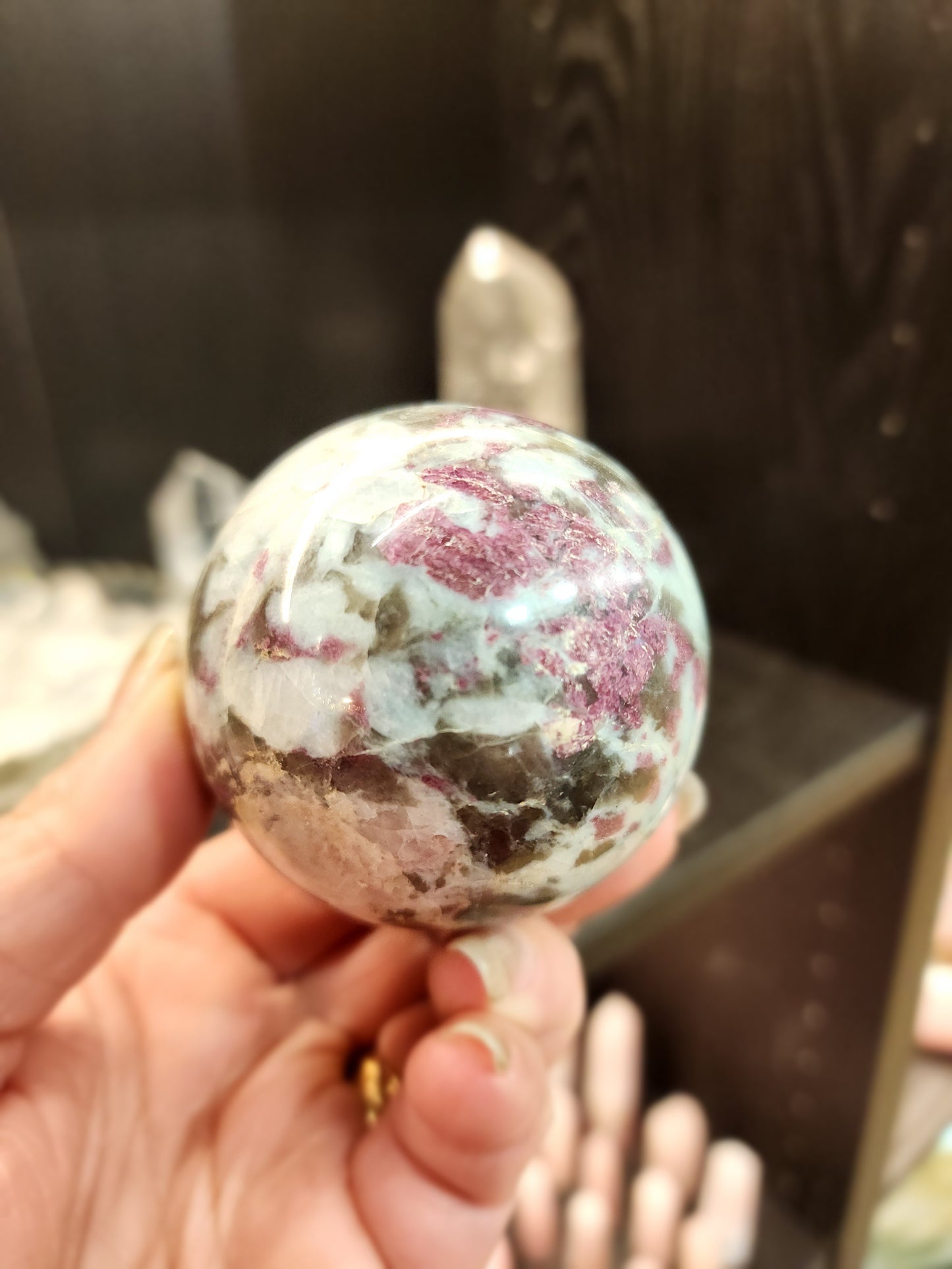 Pink Tourmaline Spheres - Harmonizing Energy Crystals