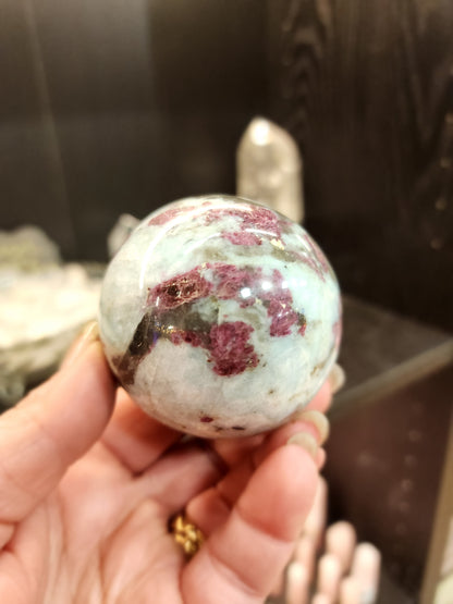 Pink Tourmaline Spheres - Harmonizing Energy Crystals