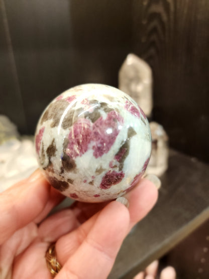 Pink Tourmaline Spheres - Harmonizing Energy Crystals