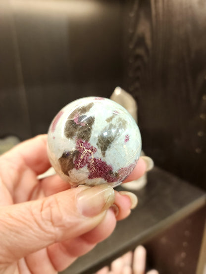 Pink Tourmaline Spheres - Harmonizing Energy Crystals