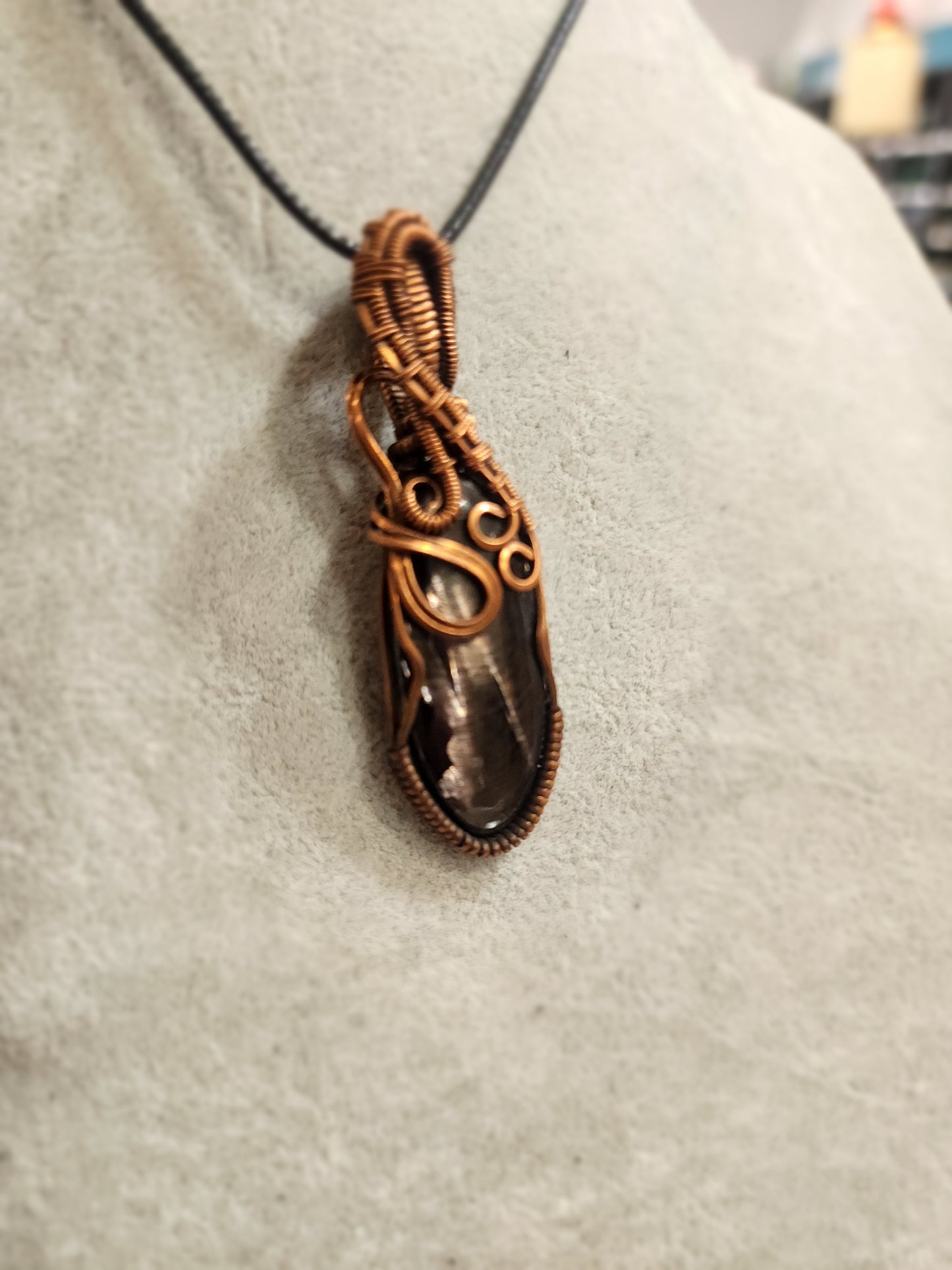 Exquisite Copper Wire Wrapped Stone Pendants