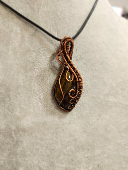 Exquisite Copper Wire Wrapped Stone Pendants