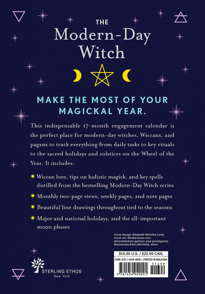 Modern-Day Witch 2024 Wheel of the Year 17-Month Planner