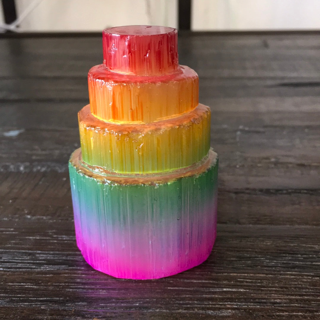 Rainbow Selenite Towers