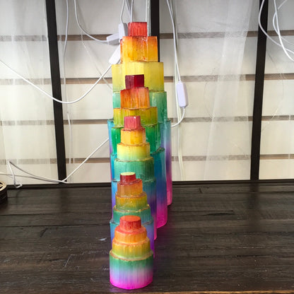 Rainbow Selenite Towers