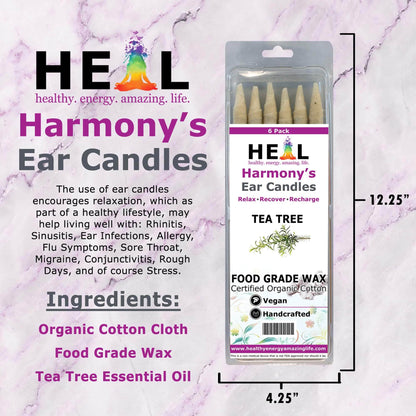 Tea Tree Ear Candles by Doc Harmony: 2-Pack