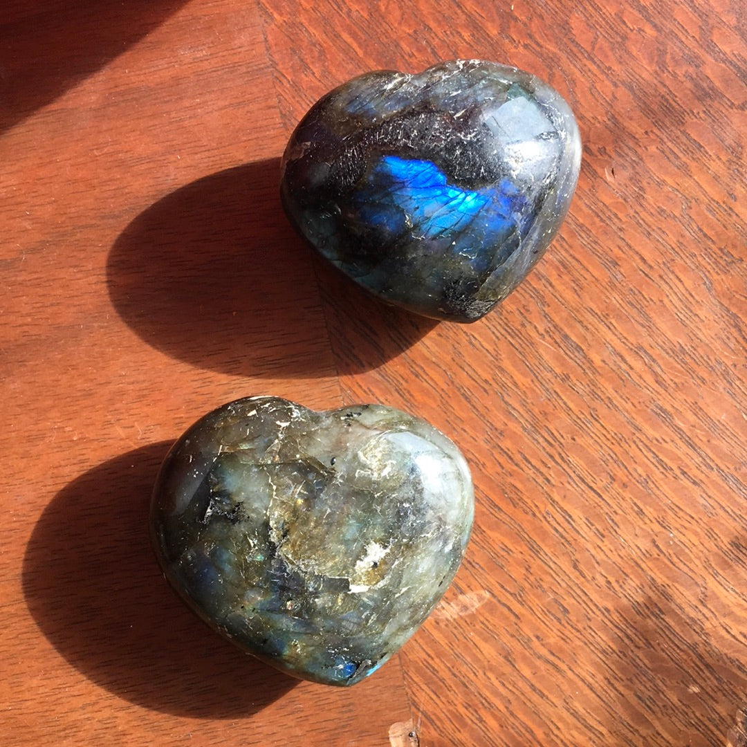 Labradorite Hearts