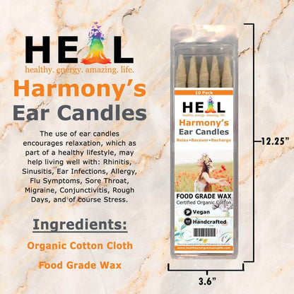 Unscented Ear Candles by Doc Harmony: 2-Pack