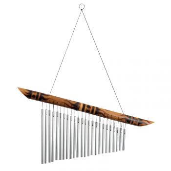 BAMBOO AND METAL CHIME 21" long