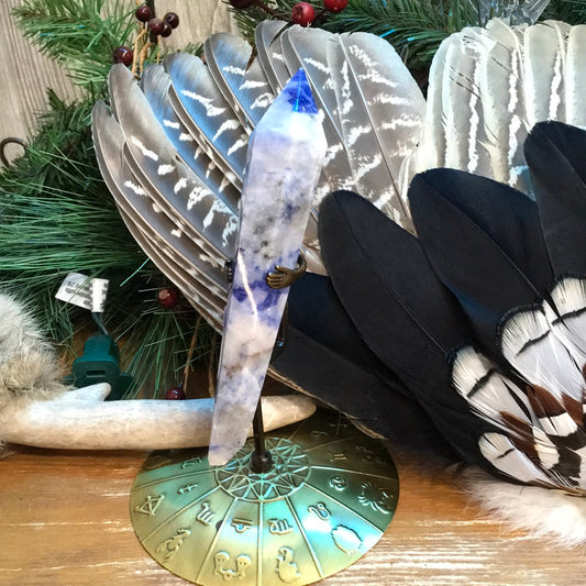 Sodalite Scepter on Astrology Stand