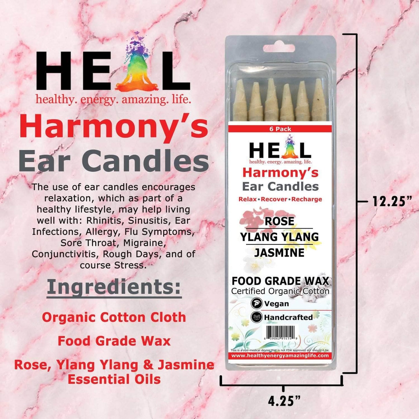 Love Ear Candles by Doc Harmony: 2-Pack