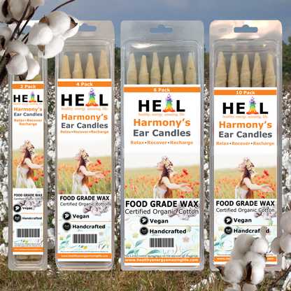 Unscented Ear Candles by Doc Harmony: 2-Pack